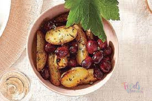 Roasted Potatoes & Grapes Rosemary